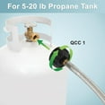 thumbnail image 5 of 5FT Propane Tank Grill Adapter Hose, Propane Adapter 1lb to 20lb, Converts 1lb Appliances to 5-40lb Tanks, Fit for Coleman Camping Stove, 5 of 9