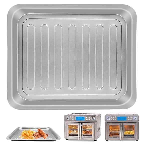 GCQ Air Fryer Tray for EmerilLagasse Dual Zone 360 Oven 25 QT Extra Large, 14''×12'' Air Fryer Accessories Grill Crisper Pan Plate Replacement Parts