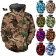 thumbnail image 2 of Sudadera con estampado 3D de camuflaje para hombre y mujer, sudaderas con capucha informales a la moda, sudaderas con capucha holgadas de talla grande, 2 of 5