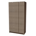 thumbnail image 5 of Polifurniture Denmark 71 in. 3 Door Bedroom Armoire with Shelves & Hanging Rod, Walnut, 5 of 8