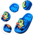 thumbnail image 4 of Staki Kids Slides Boys Boys Wide Slides for Kids – Non-Slip Summer Slippers Lightweight Beach, Pool, and Indoor Shower Sandals(Blue,11 Little Kid), 4 of 7
