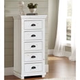 thumbnail image 4 of Progressive Furniture Willow 5 Drawer Wood Lingerie Chest in Distressed White, 4 of 4