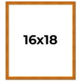 thumbnail image 2 of 16x18 Honey Brown Real Wood Picture Frame Width 0.75 inches | Interior Frame Depth 0.5 inches |, 2 of 8