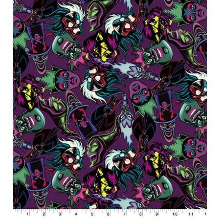 UPC: 0887816367325 | Disney Villains Neon Fabric