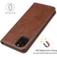 thumbnail image 5 of for iPhone 11 Pro Max 2019 Wallet Case,Premium PU Leather Flip Folio Case with Card Slot,Stand Holder and Magnetic Closure TPU Shockproof Interior Case for Apple iPhone 11 Pro Max 6.5",Brown, 5 of 16