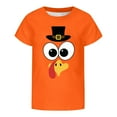 thumbnail image 4 of YUEHUA Girls Tops Size 8-10 Girls Fashion Casual Short Sleeve Tee With Letter Print Crew Neck Top for Everyday Play and Sch+ool Comfortable Soft Blend Kids Shirt, Size 18-24 Months, 4 of 5