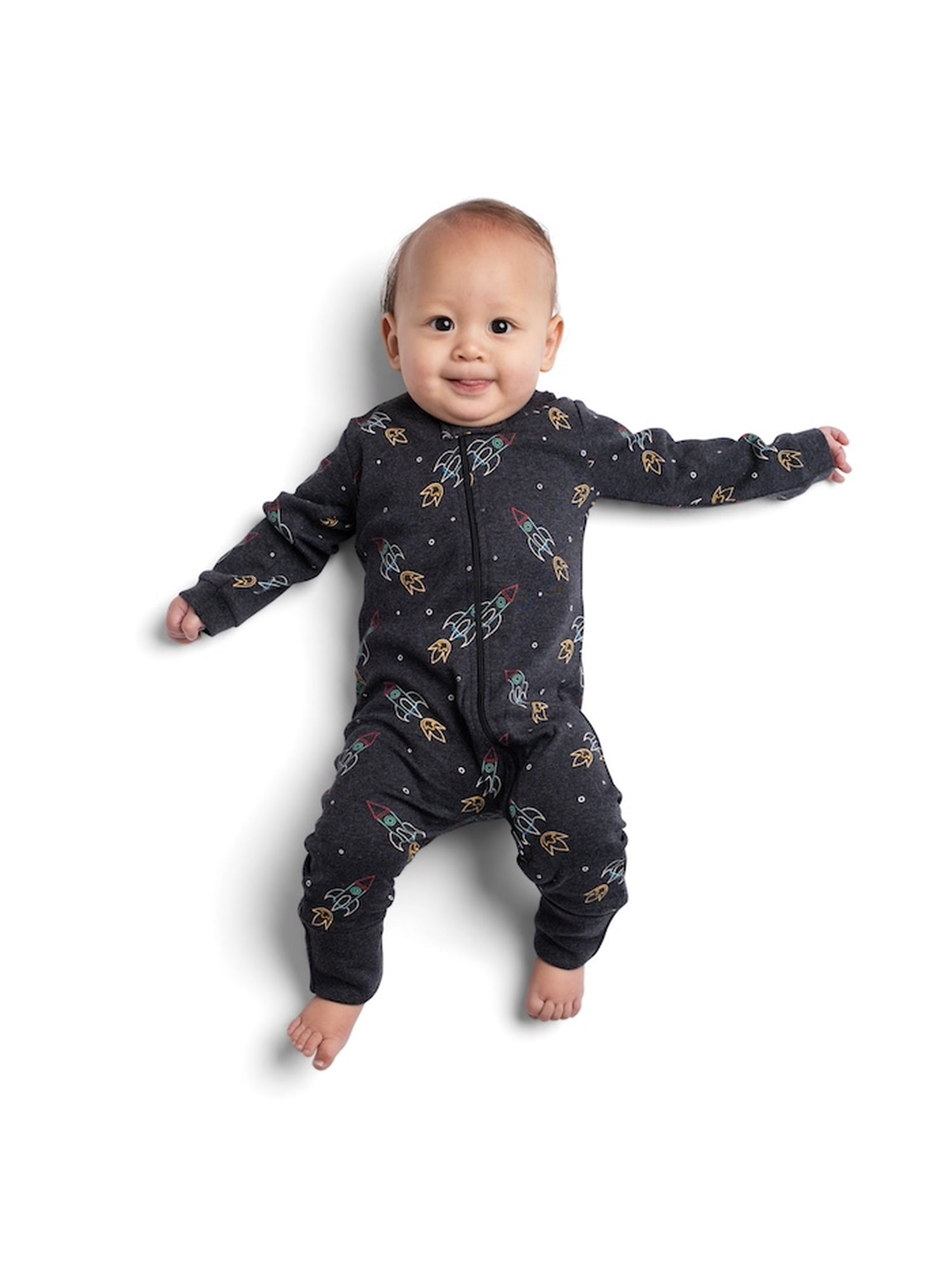 M+A by Monica + Andy, Organic Cotton One-Piece Coverall, Sizes Newborn - 18-24 Months