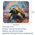 thumbnail image 5 of Sea Turtle Square Non-Slip Rubber Bottom Printed Desk Mat Mousepad for Office and Gaming - 8.3x9.8 Inch, 5 of 6