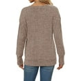 thumbnail image 2 of Womens Sweatshirts V Neck Long Sleeve Shirts Loose Casual Fall Fashion Sweaters S-2XL, 2 of 5