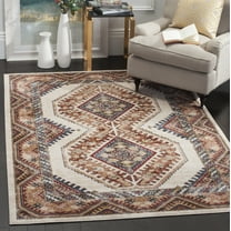 SAFAVIEH Bijar Femie Oriental Area Rug, Ivory/Rust, 4' x 6'