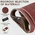 thumbnail image 4 of TMWEFUSC Sanding Belt Set for Wood and Metal 120/320/600/800/1000 Grit Heavy-Duty Abrasive Belts for Efficient Material Removal Compatible with 1.18×13 Inch Belt Sanders  35Pcs, 4 of 7