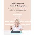 thumbnail image 2 of MGFED 10 Inch LCD Writing Board Blue Color Graffiti Drawing Tablet, 2 of 6