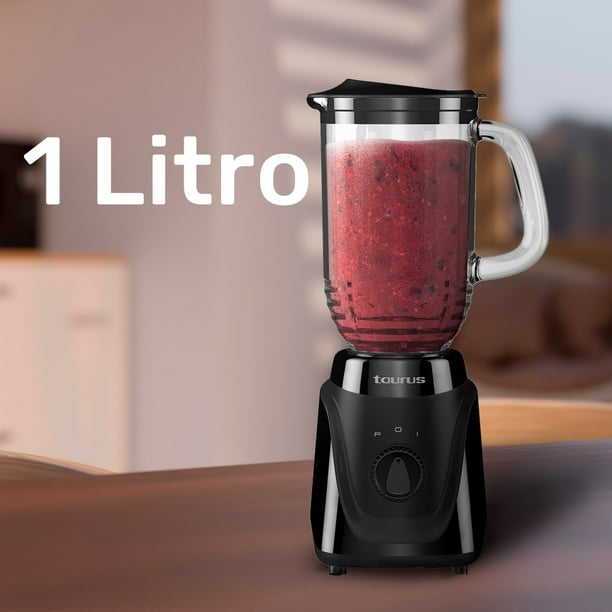 Licuadora Taurus Menina Vaso de Vidrio de 1 Litro Color Negro Bodega Aurrera en linea