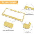 thumbnail image 3 of Bling Car License Plate Frame, Handcrafted Crystal Stainless Steel, Sparkly, Durable, Universal Fit, Car Accessories for Girls, Women, 3 of 8