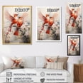 thumbnail image 4 of Designart "Birds in Flight Minimalism in Florida Sky II" Animals Floater Framed Wall Decor, 4 of 7
