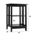 thumbnail image 2 of Costway 3-tier Side Table Nightstand  Sofa End Table W/ Baffles and Round Corners Black, 2 of 10