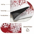 thumbnail image 2 of Red Christmas Elk Area Rug 4x6 Washable Rug Non Slip Winter Snowflake Deer Xmas Watercolor Large Area Rug Indoor Floor Carpet for Entryway Bedroom Kitchen Living Room Home Office Dining Room Nursery, 2 of 8