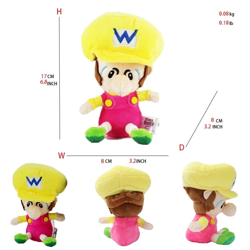 Princesa Peach Peluche 26cm, Princesa Daisy Rosalina Peluche Suave Super Mario Doll Juguete Regalos Para Niños (Princesa Rosalina