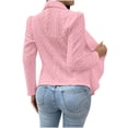 thumbnail image 7 of Guluxicc Women's Tweed Blazer Jacket - Collarless Open Front Fully Lined Elegant Fitted Fashion Casual Work Coat, 7 of 7