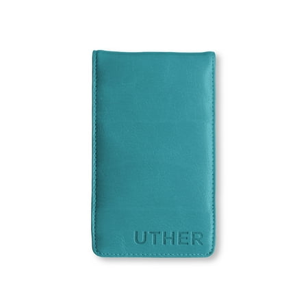 UPC: 0025231693203 | Uther Golf Scorecard Holder (Aqua) Leather Golf Accessories