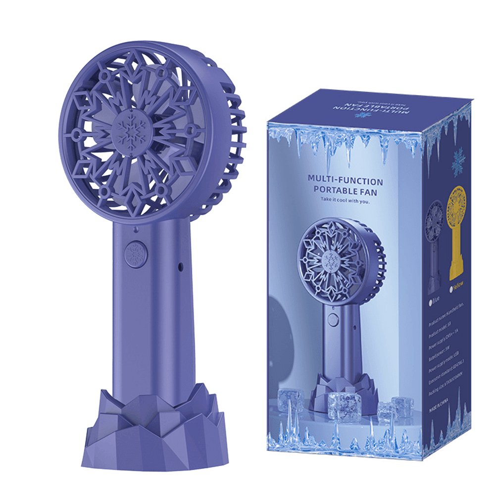 Mini Handheld Fan Portable, Hand held Personal Fan Operated Powered Cooling Desktop Electric USB Fan with Fan Stand