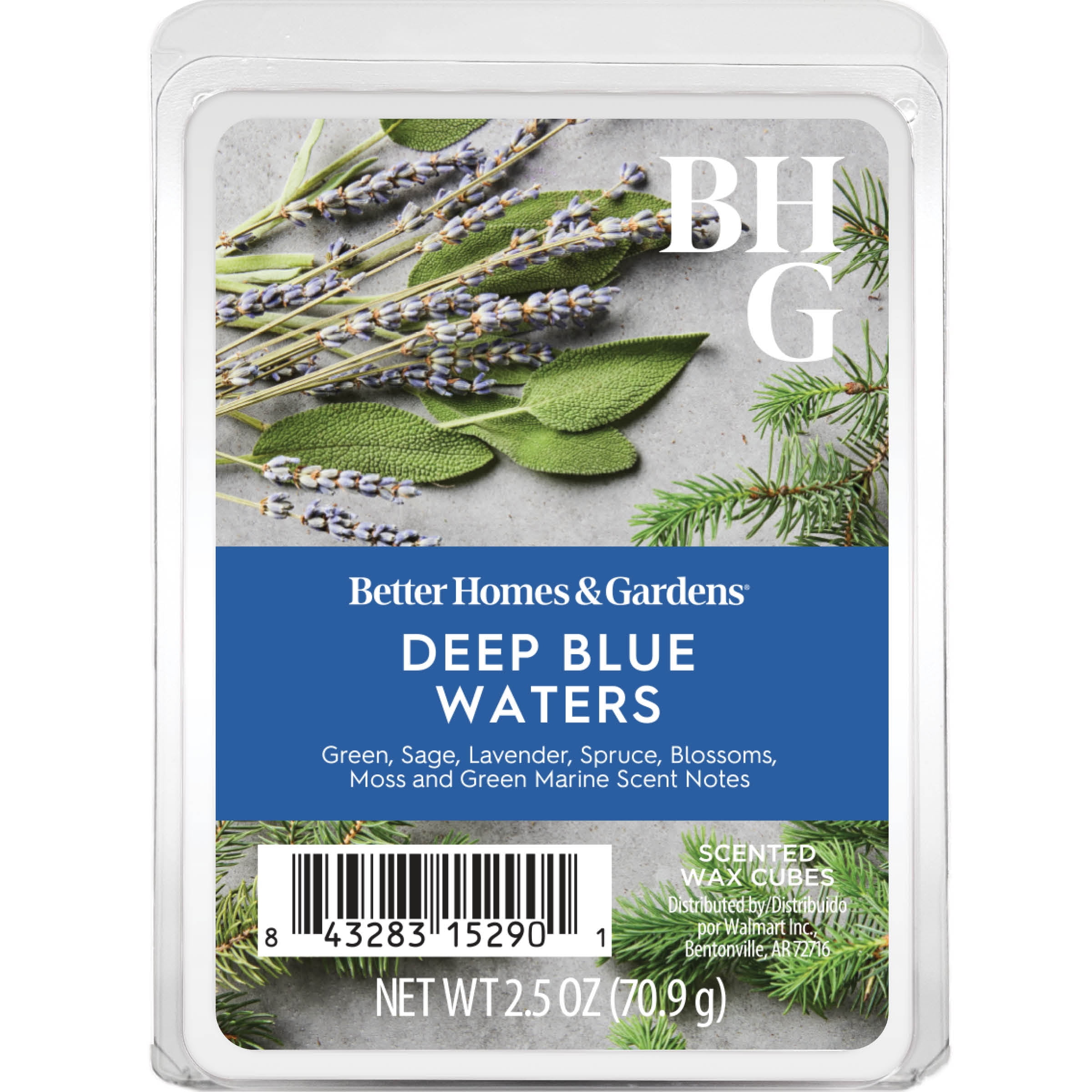 (10 pack) Better Homes & Gardens Deep Blue Waters Scented Wax Melts, 2.5 oz