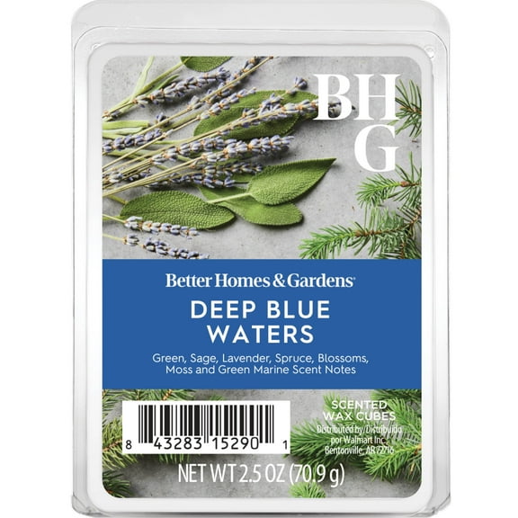 Better Homes & Gardens Deep Blue Waters Scented Wax Melts, 2.5 oz