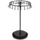thumbnail image 1 of Soporte para collares negro giratorio para joyas con 23 ganchos - Al. 34,8 x An. 20,5 cm - Almacenamiento de cadena para colgar - Árbol de joyería para collares, pulseras, anillos y pendientes, 1 of 1
