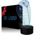 thumbnail image 1 of 3D Illusion Lamp LED Cobra Night Light Snake Animal Toys 7 Color Changing Touch Sensor Desk Table Lamp, 1 of 5