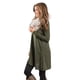 thumbnail image 3 of Vestido De Camiseta De Manga Larga Para Mujer Vestido Irregular Con Botones De Otoño (Verde) (M) Tmvgtek Mujer, 3 of 6
