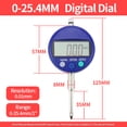 thumbnail image 1 of Dial Indicator Micrometer Hour Type Indicator Precision Comparator Measuring Clock Indicator Dial Gauges Measuring Instruments ,Accurate Readings, 1 of 7