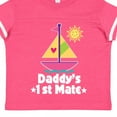 thumbnail image 4 of Inktastic Daddys First Mate Girls Nautical Sailboat Girls Toddler T-Shirt, 4 of 5