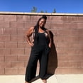 thumbnail image 3 of Plus Size Lazy Day Overalls In Black, 3 of 7