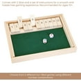 thumbnail image 2 of Bits and Pieces Shut The Box 3-in-1 Wooden Board Game with 12 Numbers and 2 Dice Large, 2 of 7