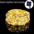 thumbnail image 1 of Luces de cadena de cuero solares de bajo voltaje para exteriores, luces LED de cobre, luces decorativas para patio, 1 of 5