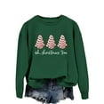 thumbnail image 5 of ALLTB Christmas Vacation Sweatshirt Women Cute Cake Graphic Sweater Shirts Xmas Holiday Pullover Winter Long Sleeve Tops, 5 of 6