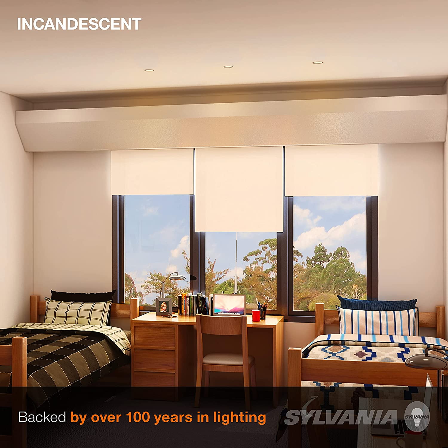 SYLVANIA R20 Incandescent Flood Light Bulbs, 45W, 295 Lumens, 2,000 Hours, Warm White, 6 Pack Value Pack