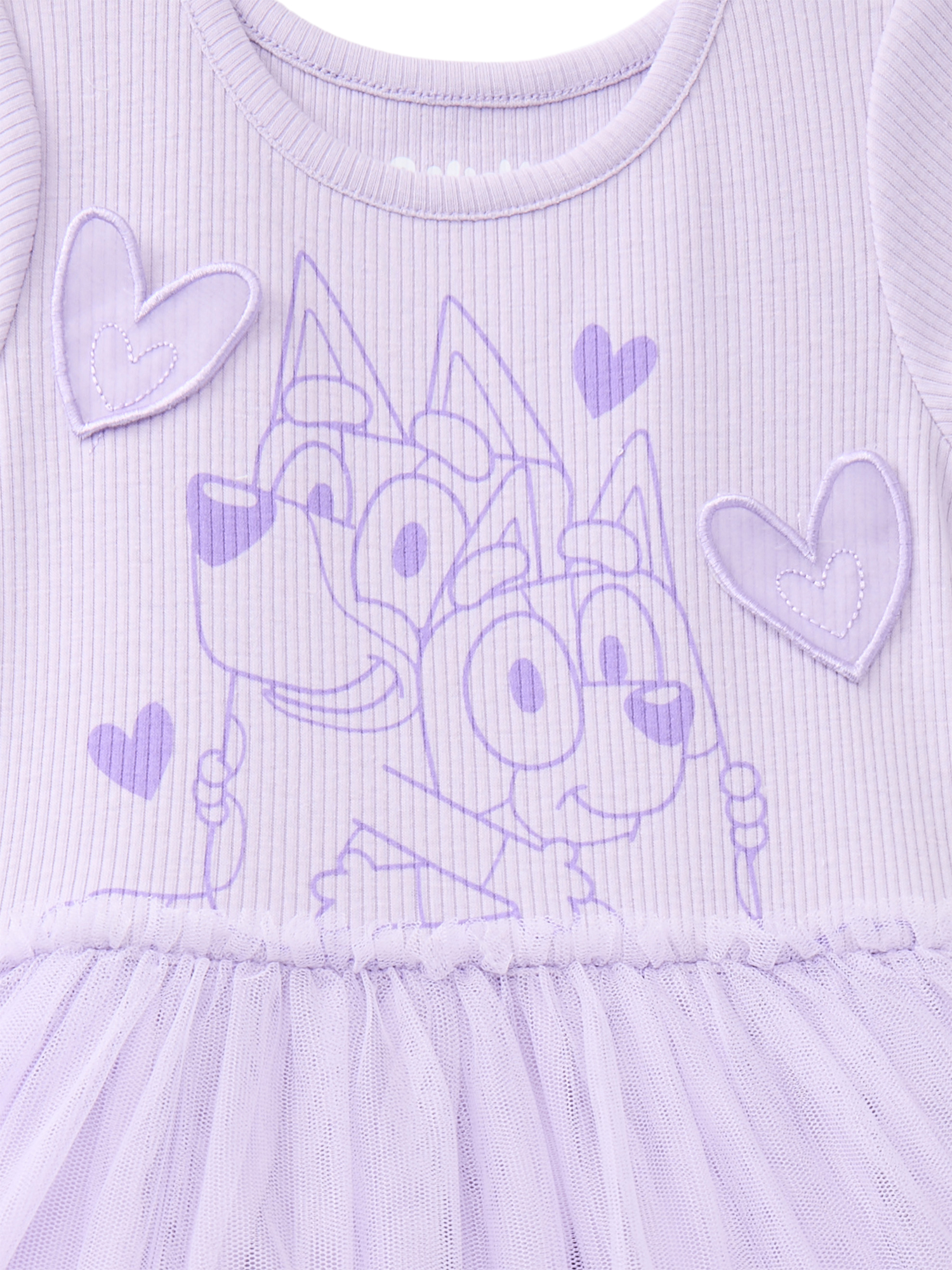 Bluey Toddler Girls' Graphic Tutu Dress with Short Sleeves photo 6