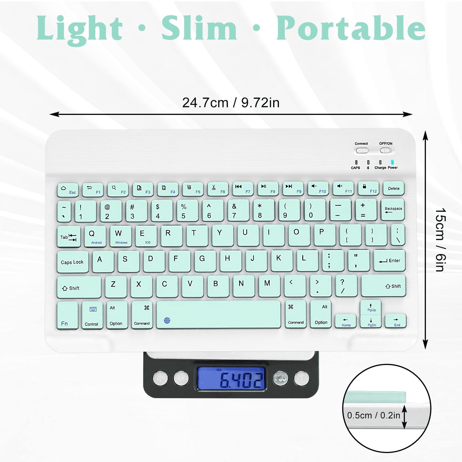 Buy UltraSlim Bluetooth rechargeable Keyboard for Honor Magic V and