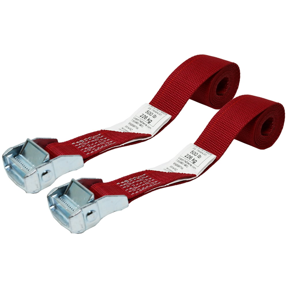 CustomTieDowns 2 Pack, 1.5 Inch x 4 Foot Cinch Strap Endless Loop Tie