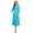 Turquoise, variant on Women's Casual Basic Comfy 3/4 Sleeve Flare A-line Midi long maxi Dress