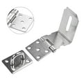 thumbnail image 3 of 90 Degrees Latch Lock Hasp And Staple For Padlock Gate Door Shed Stainless Steel, 3 of 5