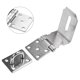 thumbnail image 4 of Stainless Steel Hasp Lock Anti-theft Door Clamp 90 Degree Shed Latch Security Padlock Home Door Cabinet Drawer Locks, 4 of 11