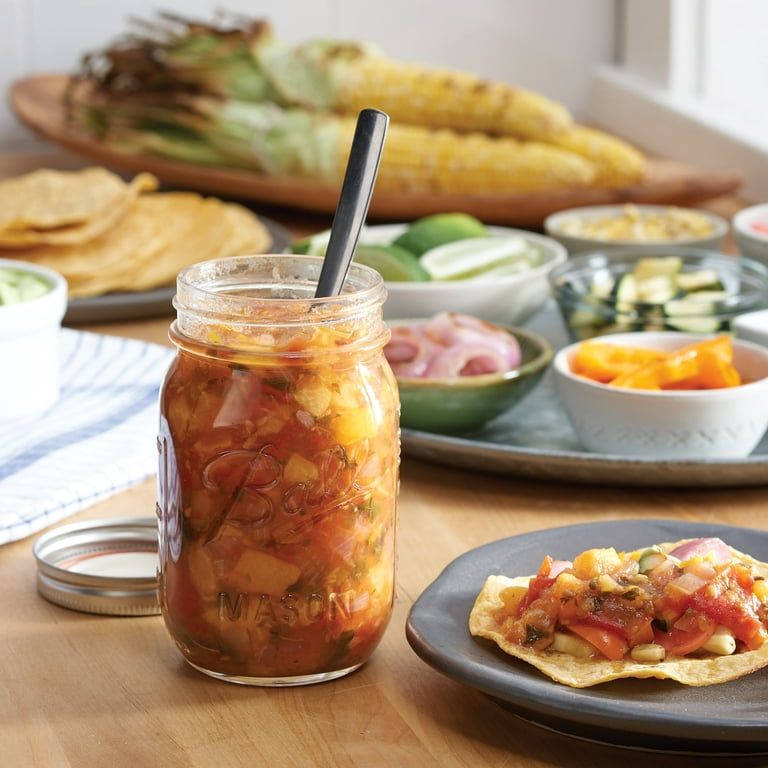 Ball, Mason Jars, 16 oz, Regular Mouth, Glass, 12pk - Walmart.com