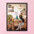 thumbnail image 3 of Cuadros Decorativos Bordado de punto de cruz 11CT Impreso Canvas Crafts (FJ0808 Afternoon Tea) Tmvgtek embutido en tela, 3 of 9