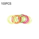 thumbnail image 5 of Jumpingount 100 piezas de bandas para el cabello colores fluorescentes AP008886-04B, 5 of 6