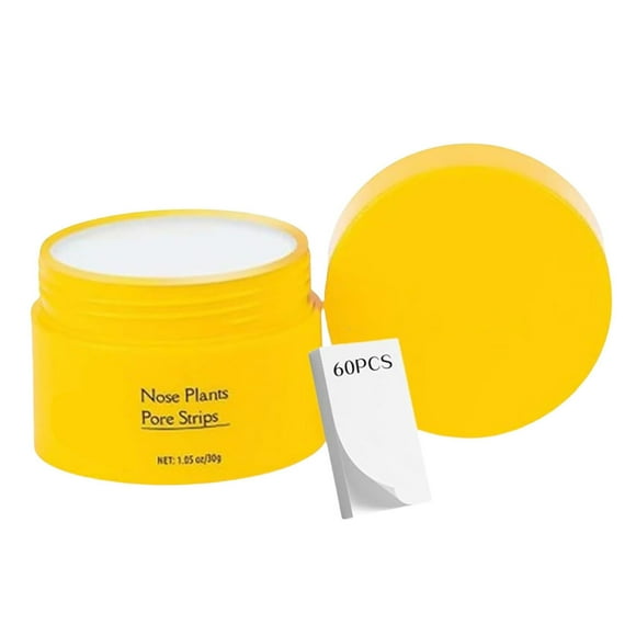 Luelle Pore Strips Blackhead Remover BlackheadMask With 60 PCS Strips Black Head Remover Peel Off Nose Pore Cleanser Purifying FaceMask Blackhead Remover Nose Pore Strips 30ml