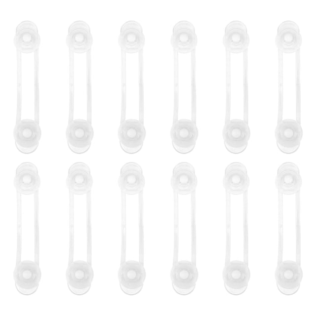 FUTUREORYY 12Pcs Drawer Latch Transparent for Childproofing Home Appliances
