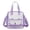 Purple, variant on ibiyuan Clear Bag for Stadium Events, Tote Bag with Detachable Reinforced Strap for Sports Concert and Work