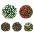 thumbnail image 4 of Artificial Rose Flower Balls Topiary Hanging Garden Basket Plant Uv Stable, 4 of 4